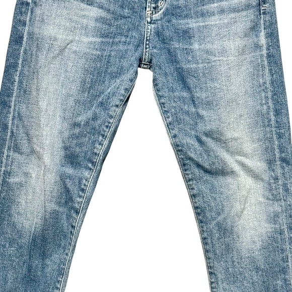 CITIZENS OF HUMANITY Agnes Crop Mid Rise Slim Straight Dip Dyed Denim Jeans - Picture 5 of 14